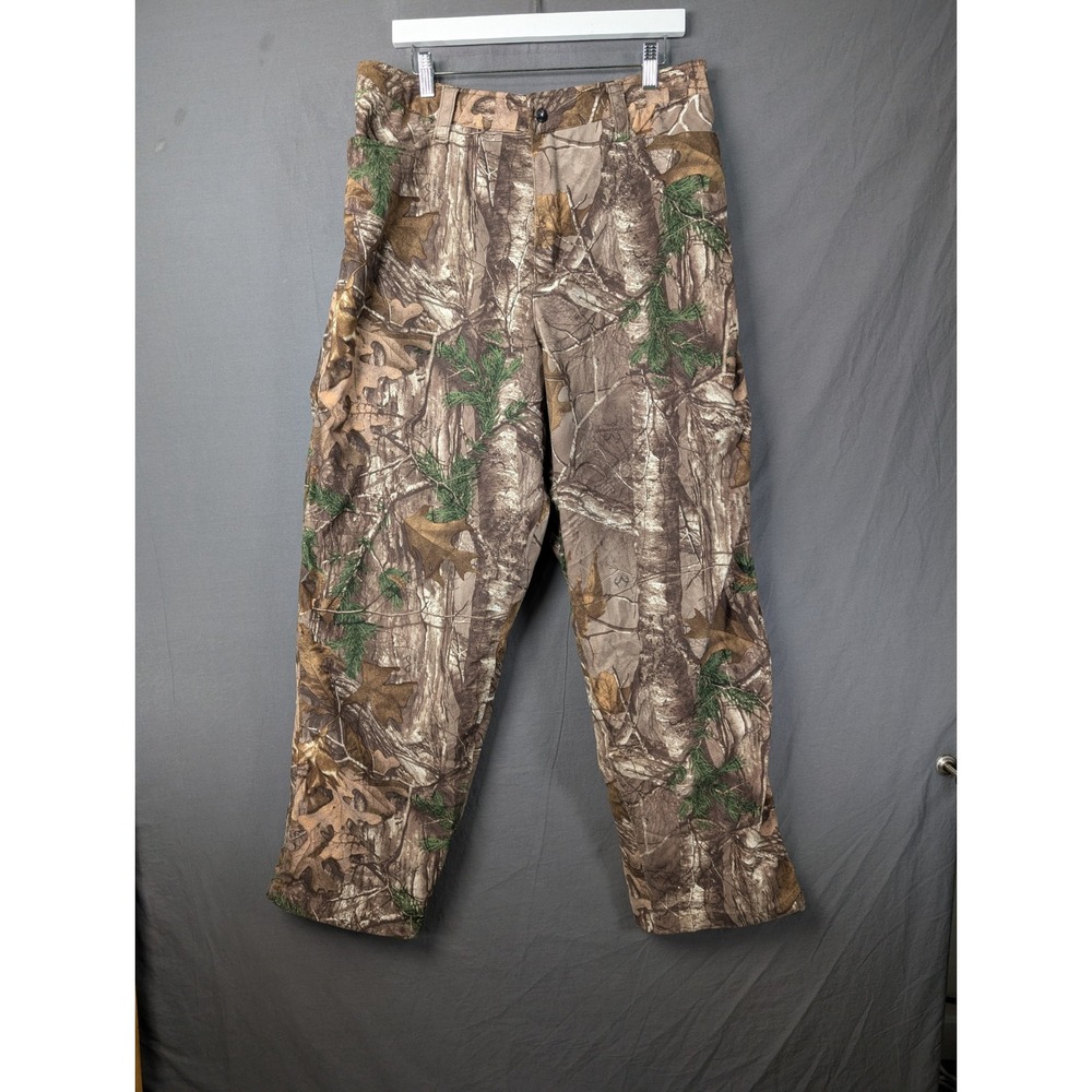 Rivers West Mens XL Realtree Camo Fleece Cargo Hunting Pants 5237